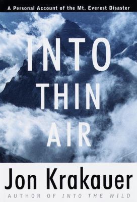 Into Thin Air by Jon Krakauer book cover
