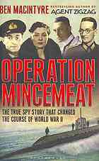 Operation Mincemeat - by Ben Macintyre book cover